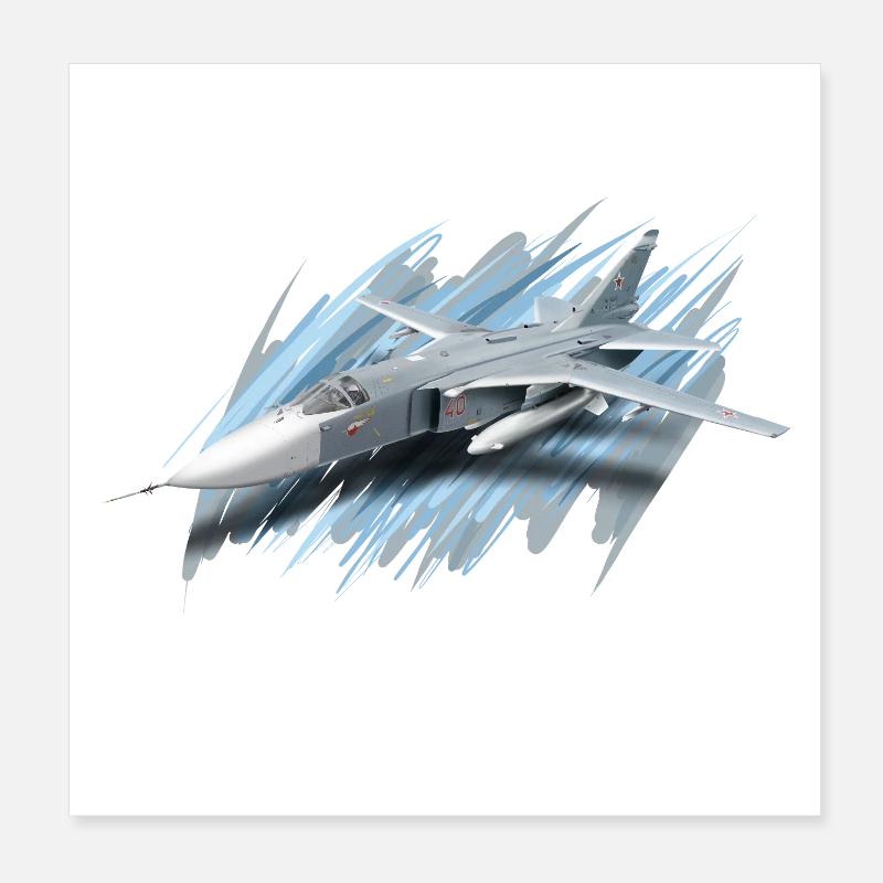 Su-24 Poster 20x20 cm