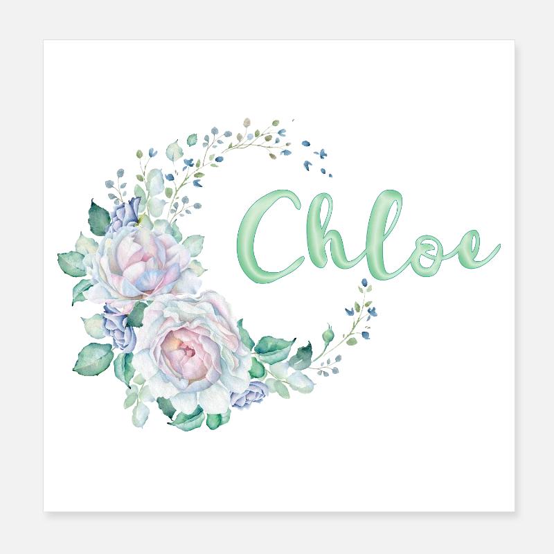 For Chloe Poster 8" x 8" (20x20 cm)