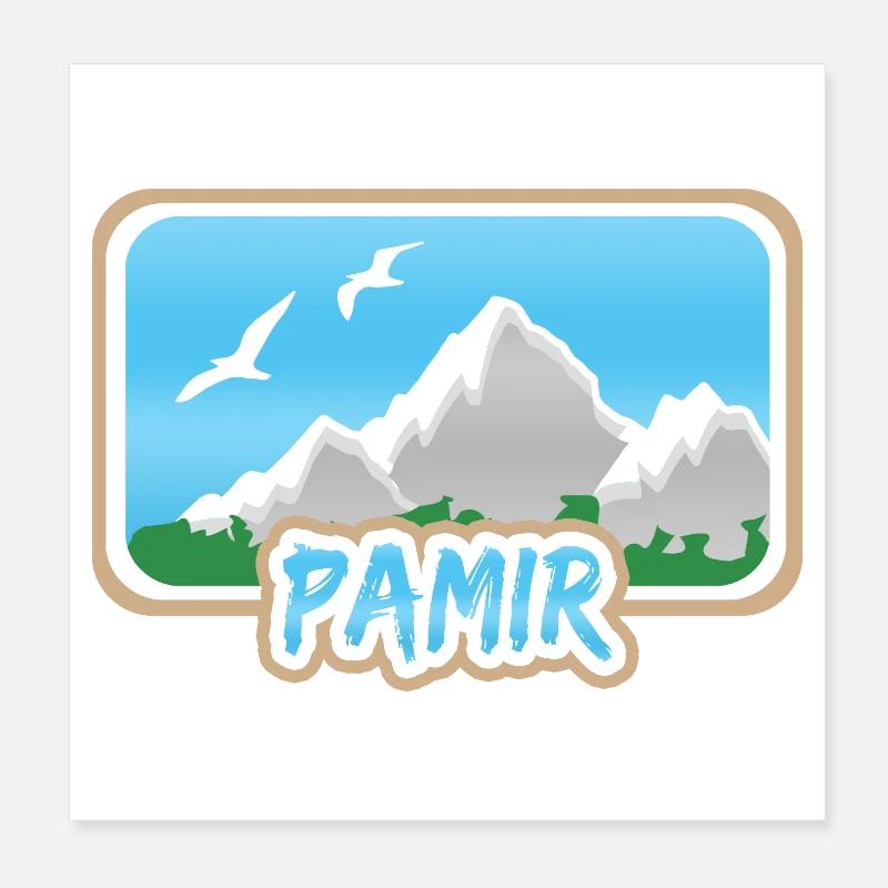 Pamir Poster 20 x 20 cm