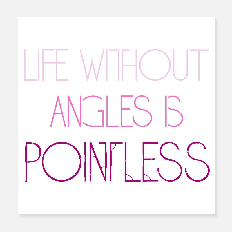 Funny Math Sayings Math Teacher Poster 8" x 8" (20x20 cm)