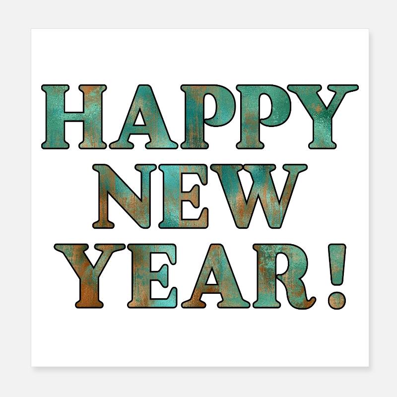 Bonne année Poster 20 x 20 cm