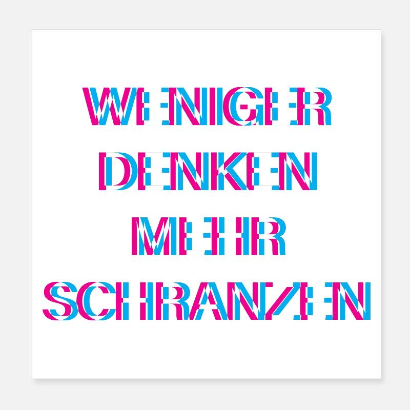 Hardtekk Tekk Poster 20 x 20 cm