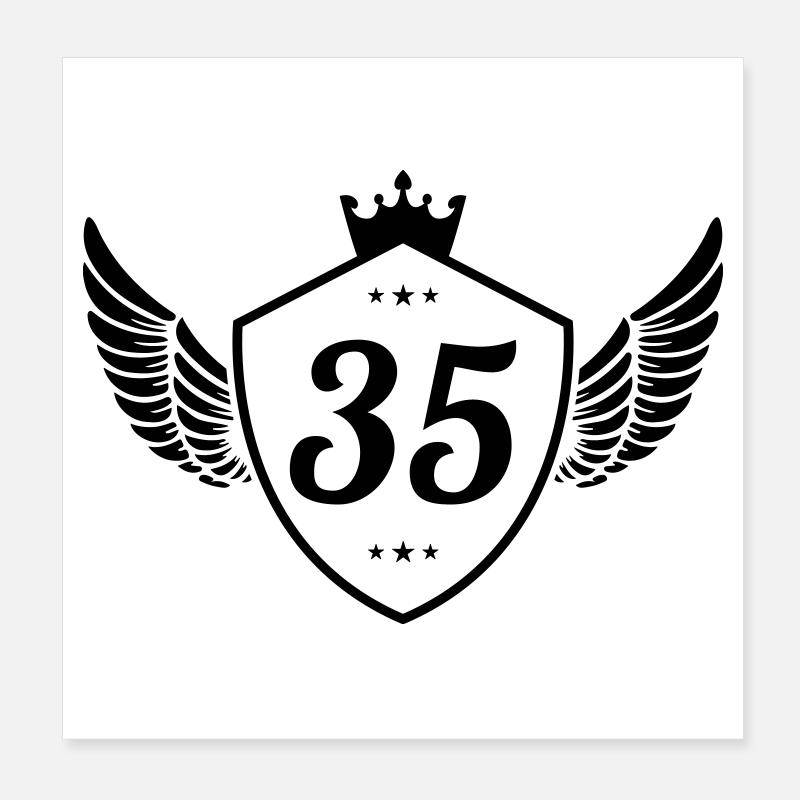 35 Wappen Poster 20x20 cm