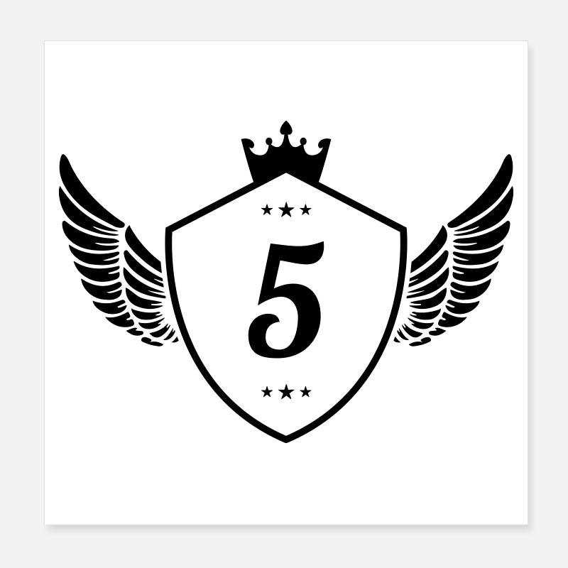 5 Blason Poster 20 x 20 cm