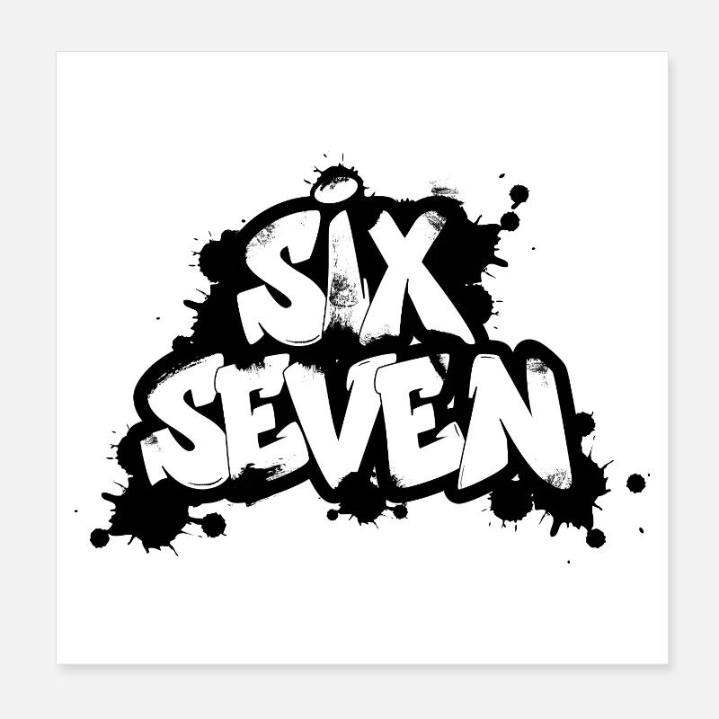 Six Seven Graffiti Poster 20x20 cm