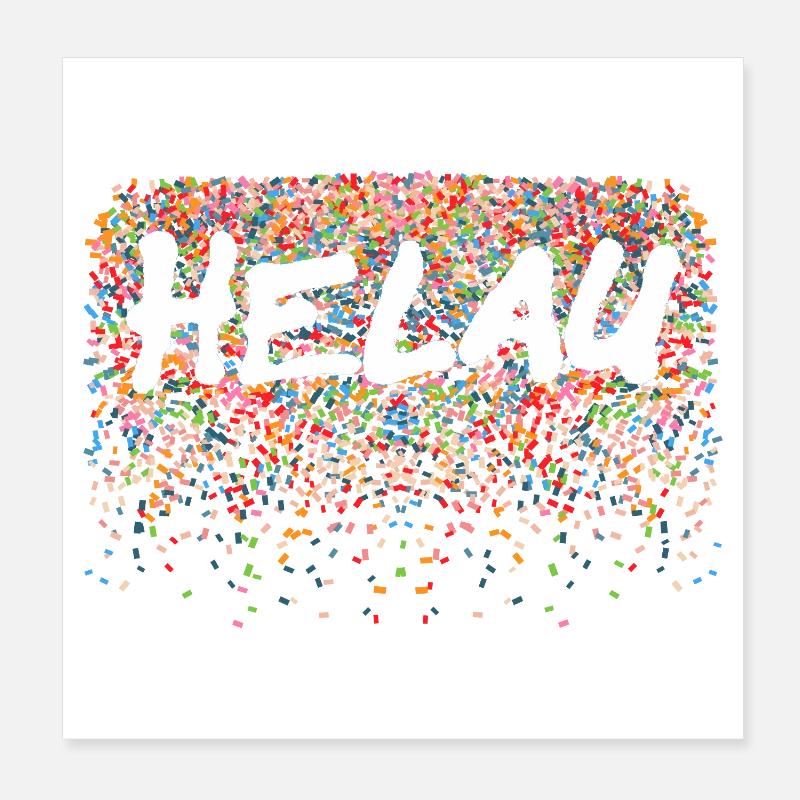 Helau1 Poster 20 x 20 cm