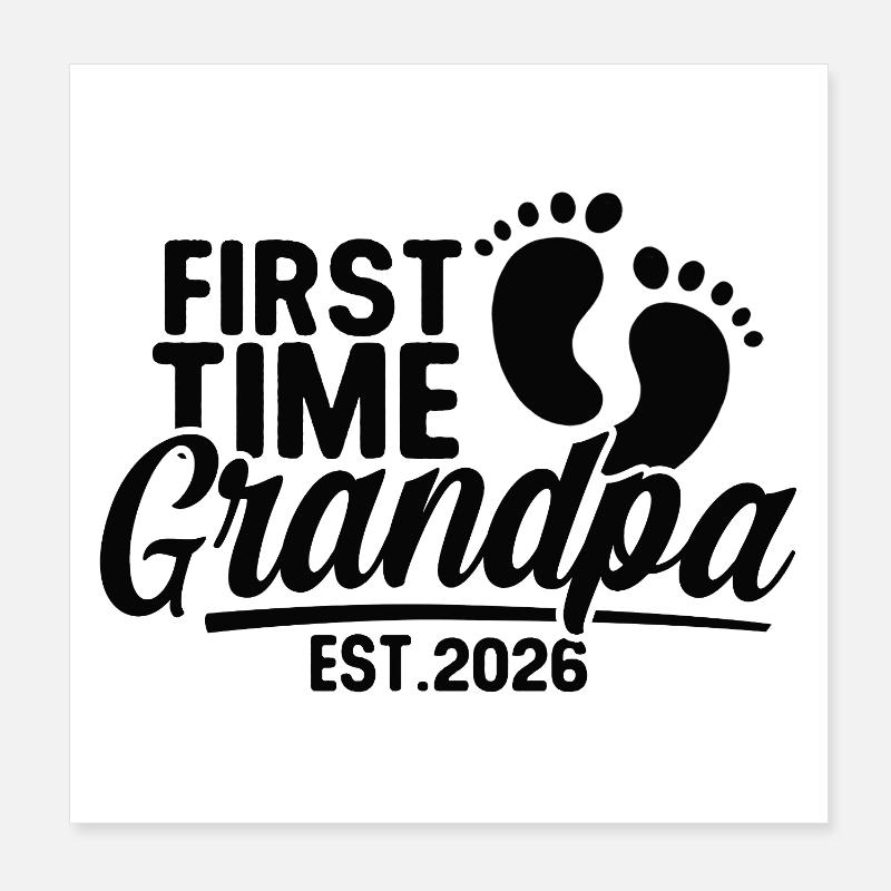 Opa 2026 - Stolzer Opa - Geschenkidee Poster 20x20 cm