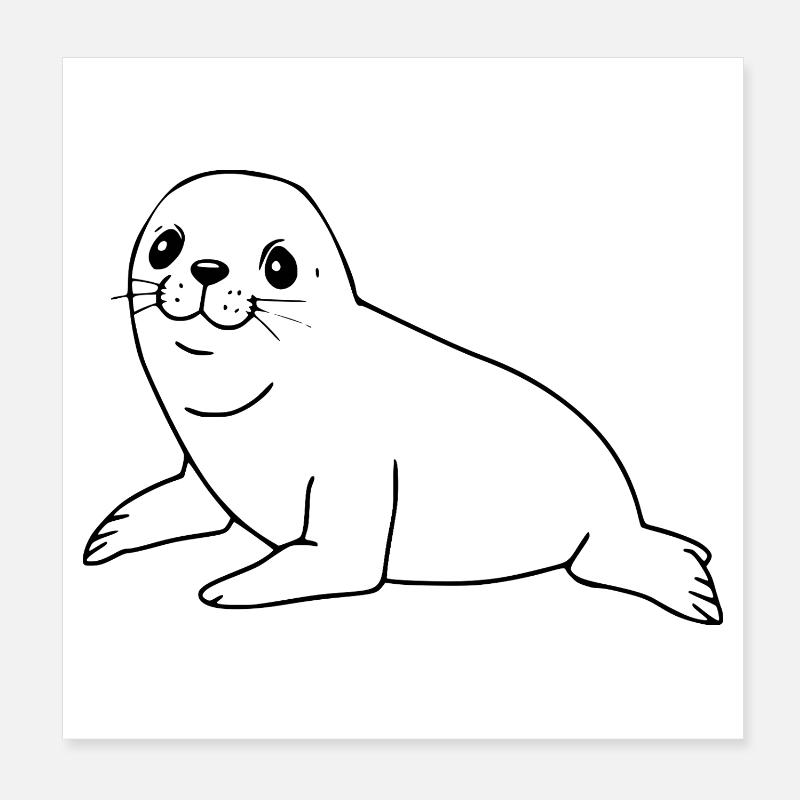 Seal seal Poster 8" x 8" (20x20 cm)