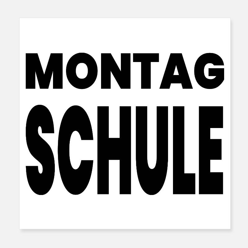 School Poster 8" x 8" (20x20 cm)