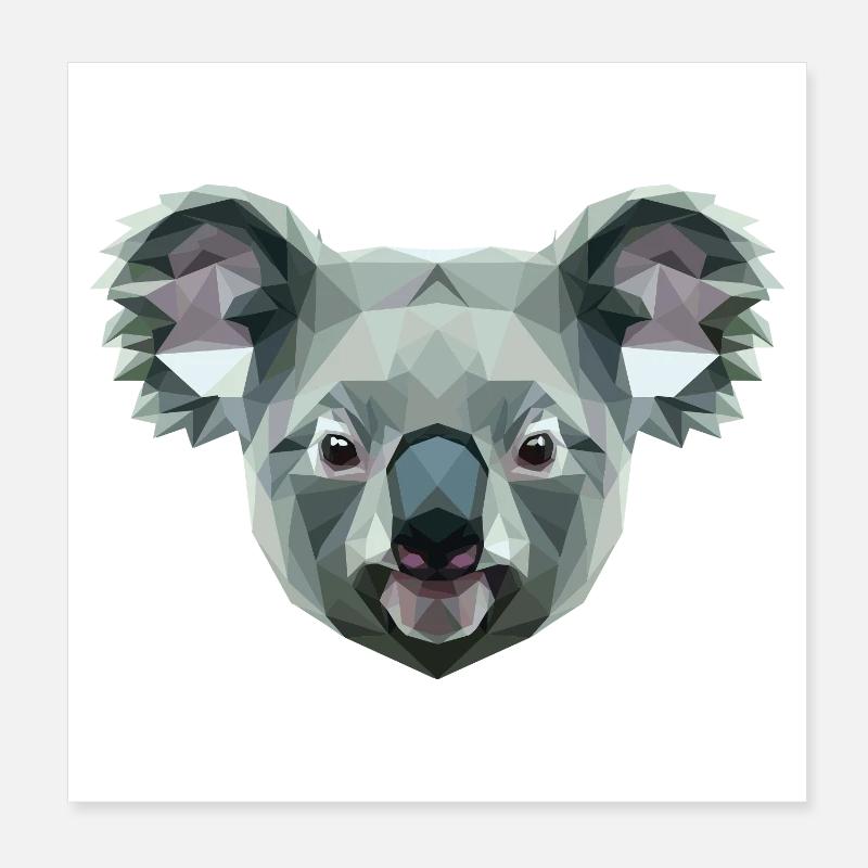 Koala Bär Australien Koalabär Süße Koala Bären Poster 20x20 cm
