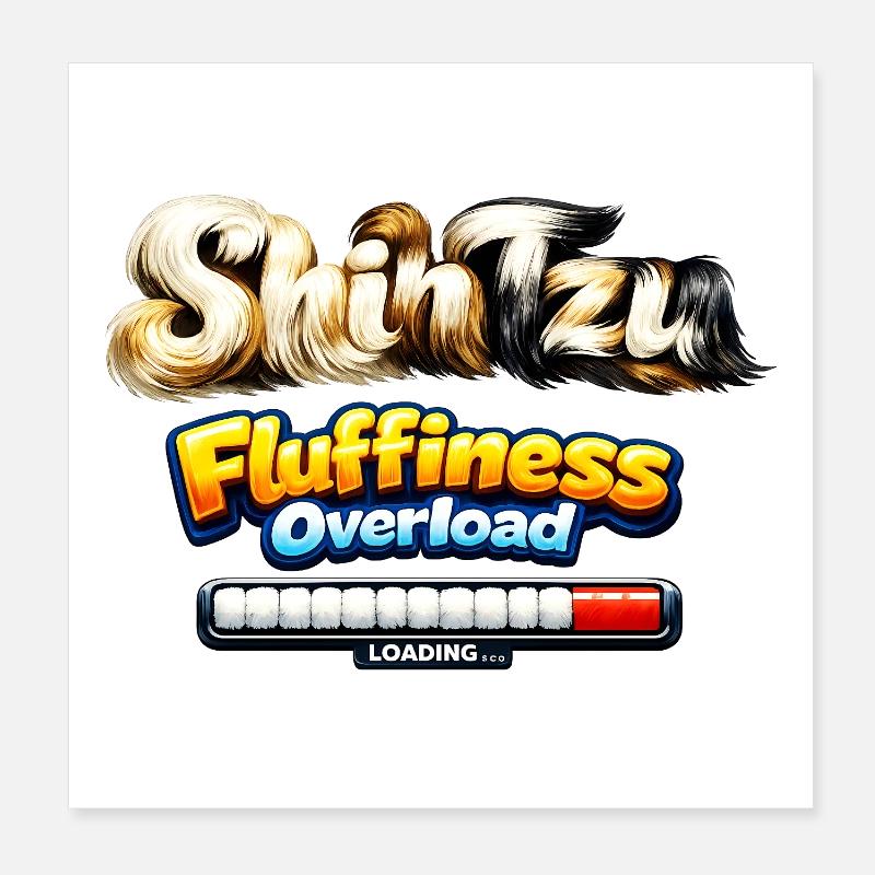 Shin Fluffiness Overload Poster 8" x 8" (20x20 cm)