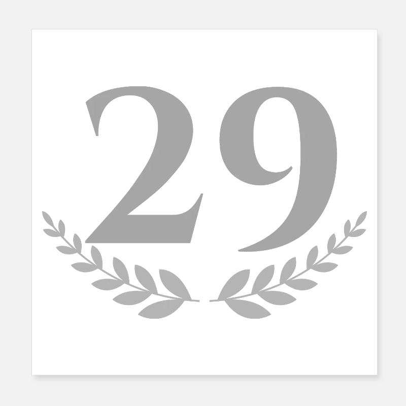 29 Poster 8" x 8" (20x20 cm)