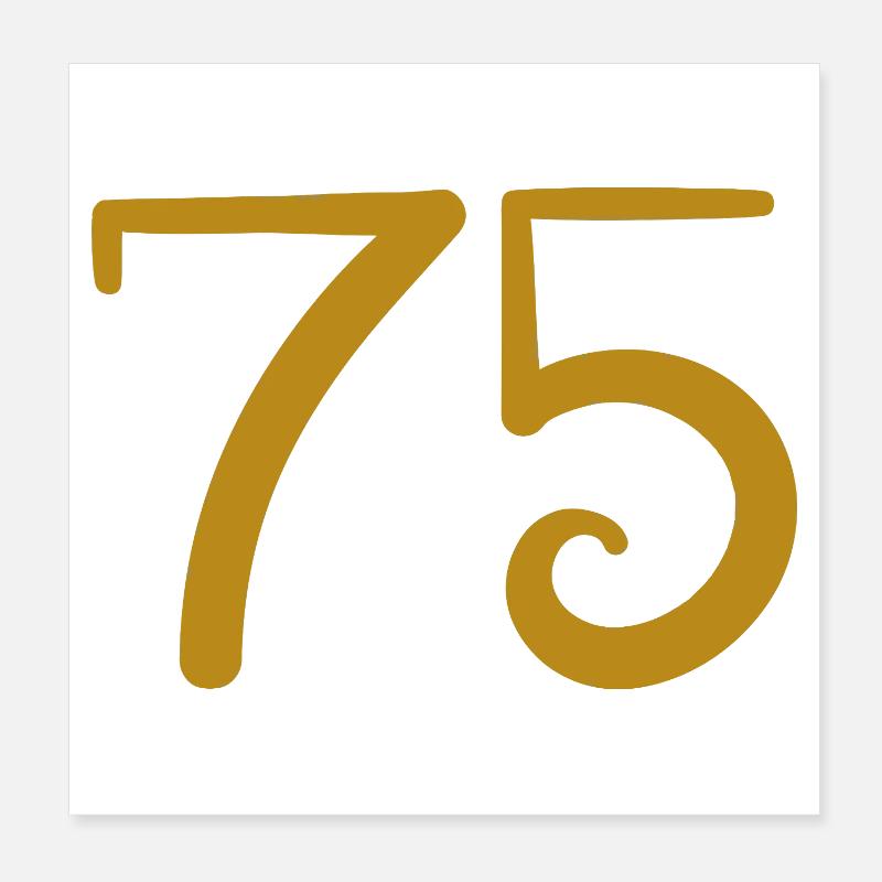 75 Poster 20 x 20 cm