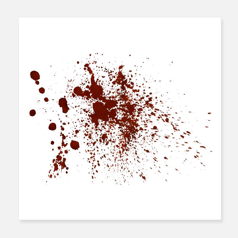 Blood Poster 20 x 20 cm