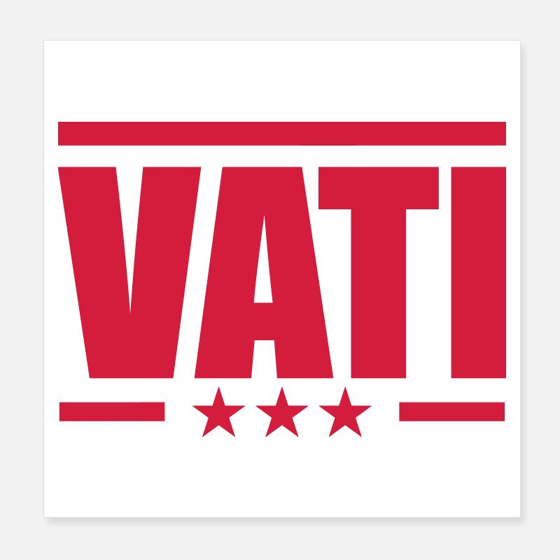Vati Poster 20x20 cm