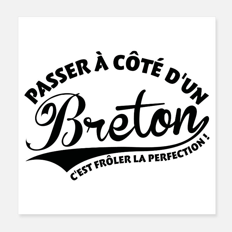 Breton Perfection Poster 20 x 20 cm