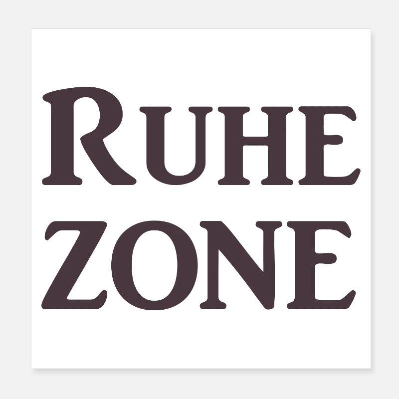 Ruhezone Poster 20x20 cm