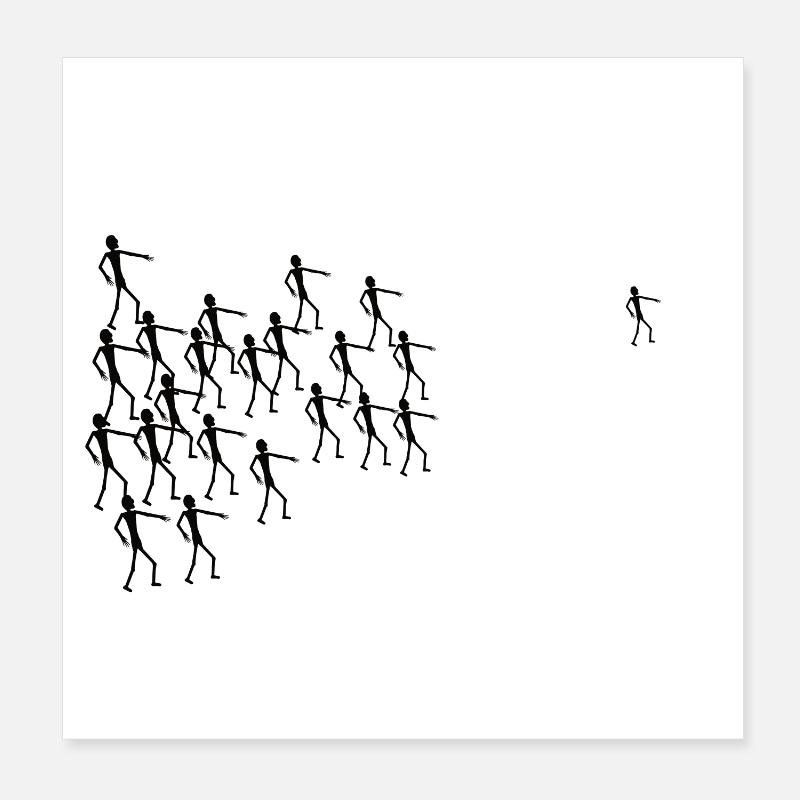 Pursuit Poster 8" x 8" (20x20 cm)