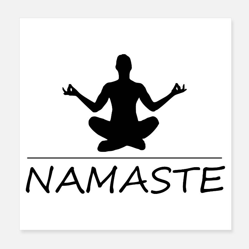 Namaste yoga Poster 8" x 8" (20x20 cm)