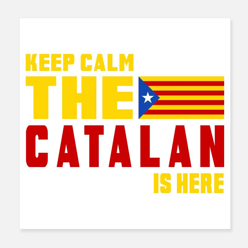 Design du drapeau de la Catalogne Keep Poster 20 x 20 cm