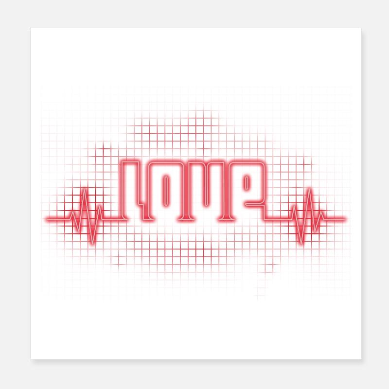 Liebe Poster 20x20 cm