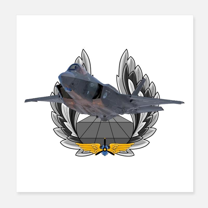 F-35 Lightning II Poster 20x20 cm