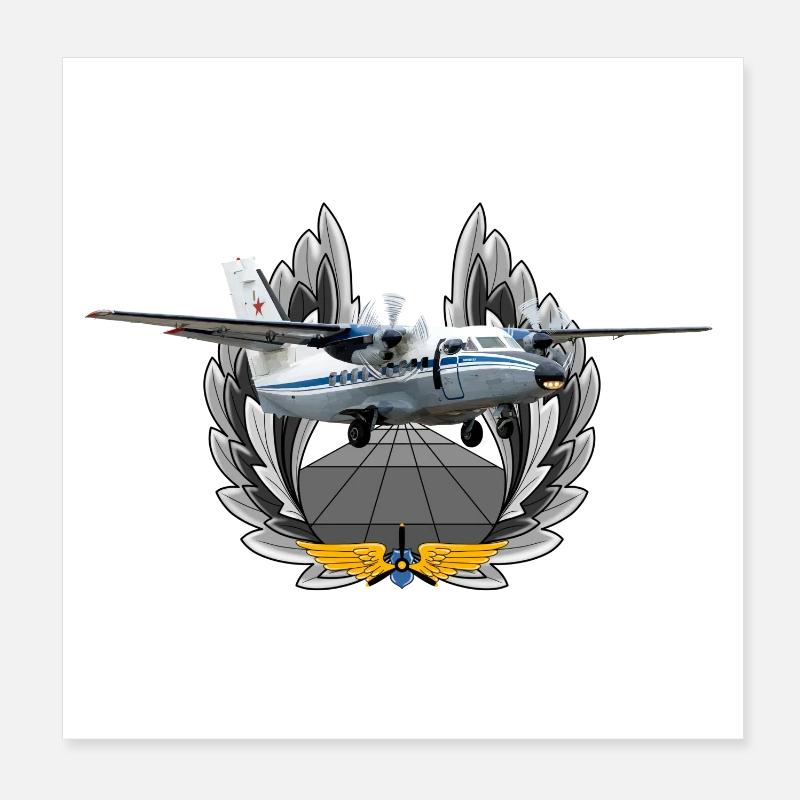 L-410 UVP-E Poster 20x20 cm