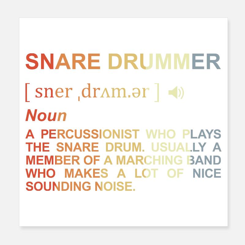 Percussionist Bedeutung Poster 20x20 cm