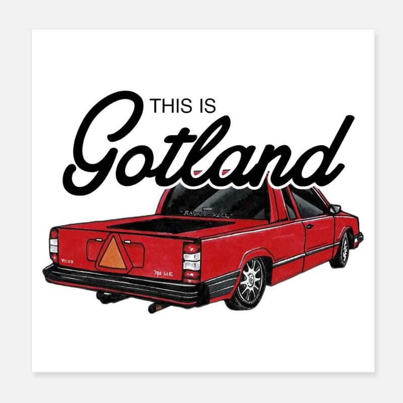 C’est Gotland - Epa Poster 20 x 20 cm