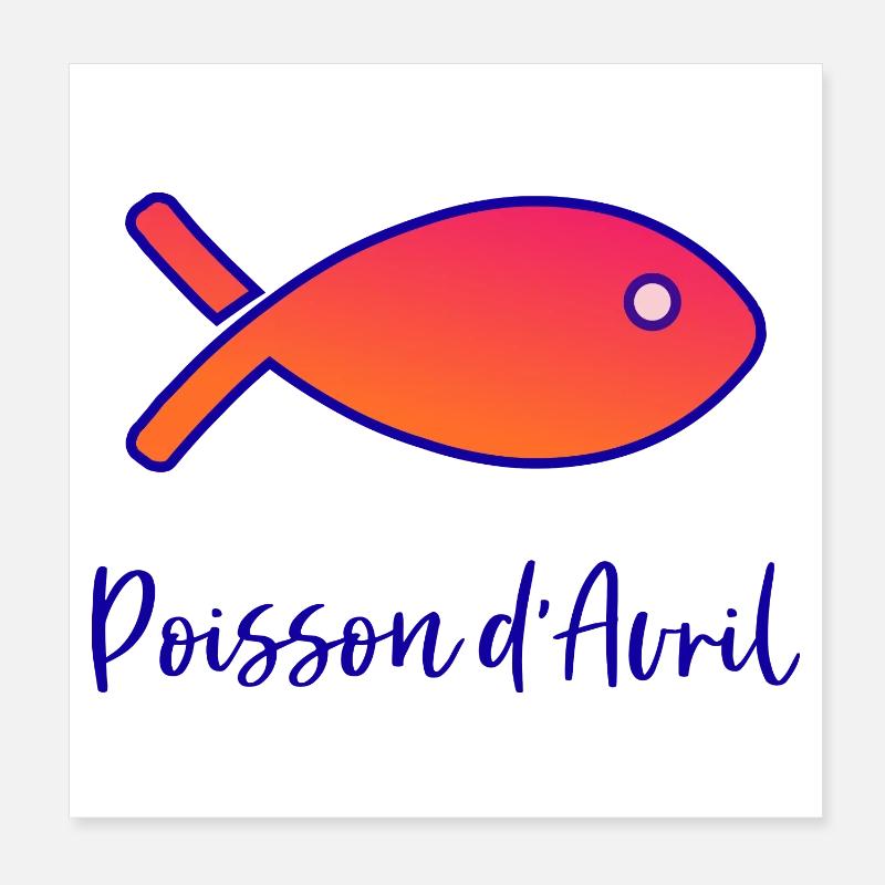APRIL FOOL Poster 8" x 8" (20x20 cm)