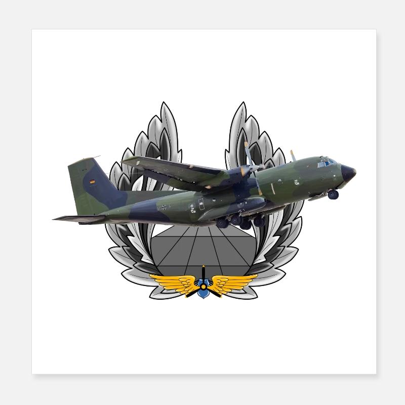 C-160 Transall Poster 20x20 cm