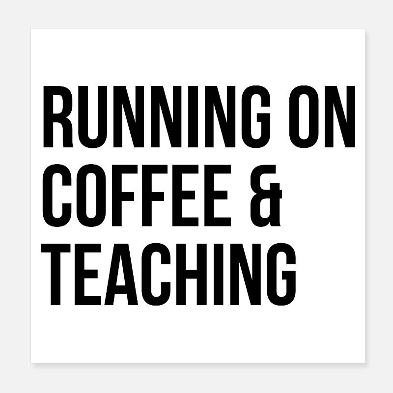 Enseignant Enseignant Enseignant Poster 20 x 20 cm