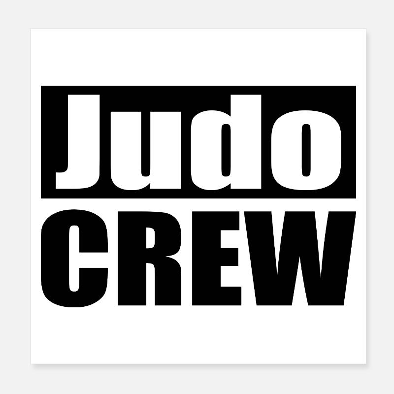 Judo Crew Poster 20 x 20 cm