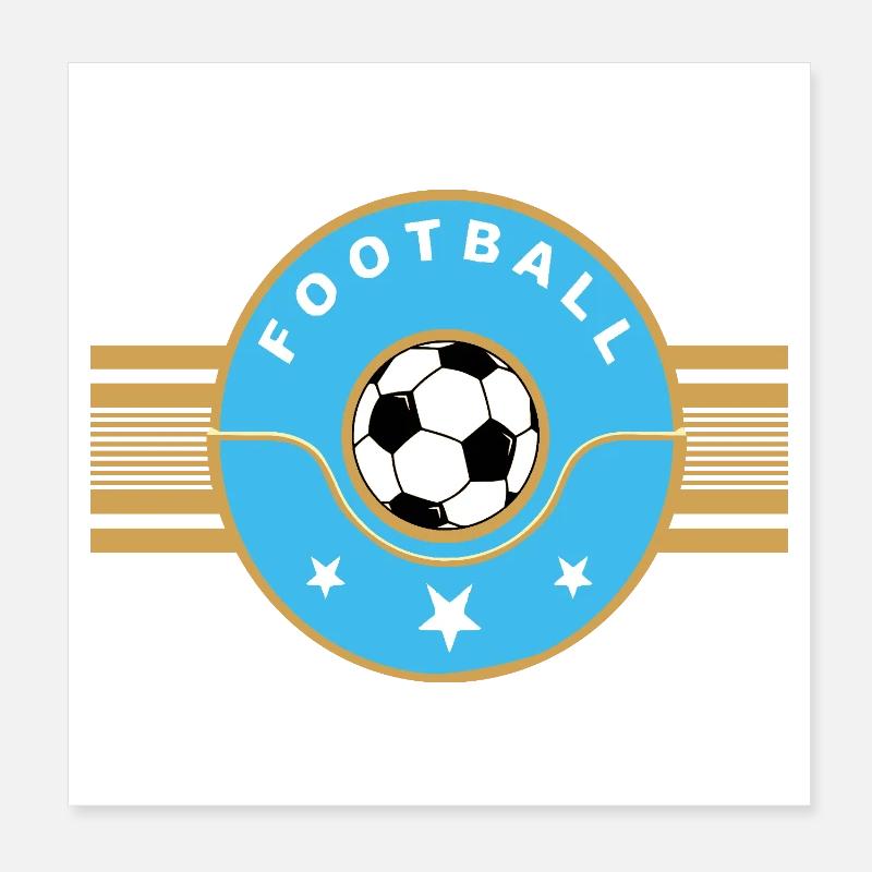 Fußball Poster 20x20 cm