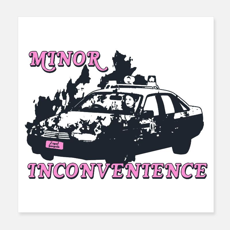 Conception de la déclaration d’inconvénient mineur Poster 20 x 20 cm