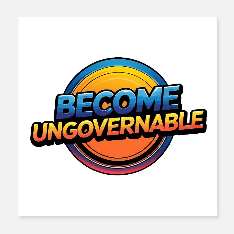 Devenir ingouvernable Poster 20 x 20 cm