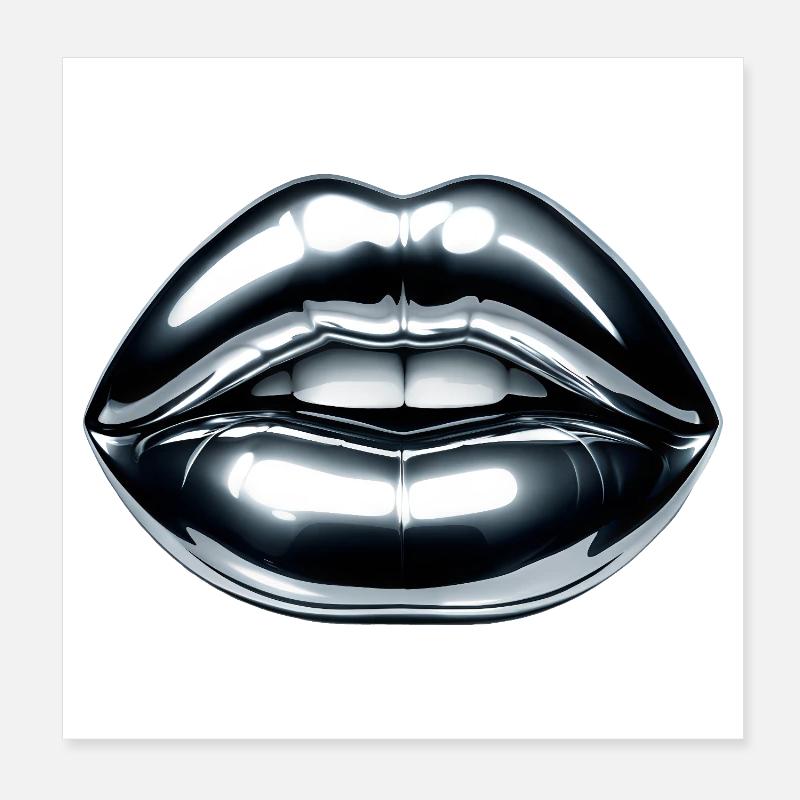 Bacio cromato Poster 20x20 cm