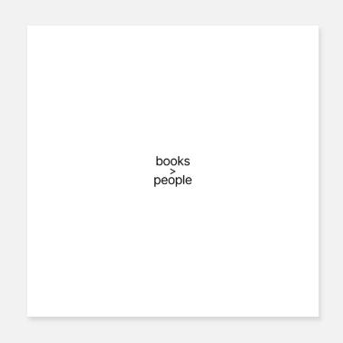 libri > persone Poster 20x20 cm