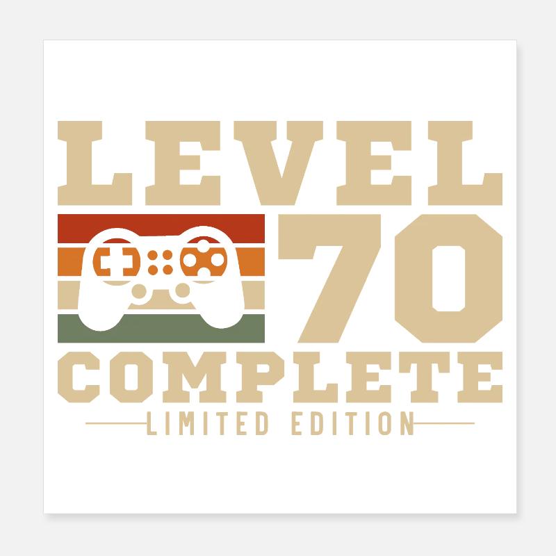 Niveau 70 complete Poster 20 x 20 cm