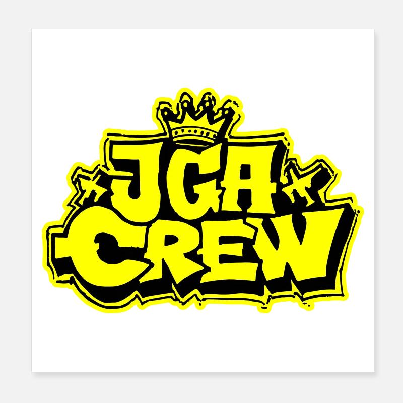 Enterrement de vie de garçon Jga Crew Poster 20 x 20 cm