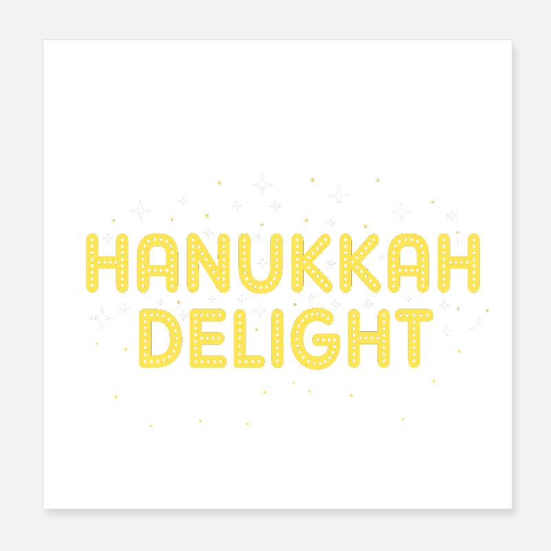 Hanoukka Hanoukka Hanoucca Poster 20 x 20 cm