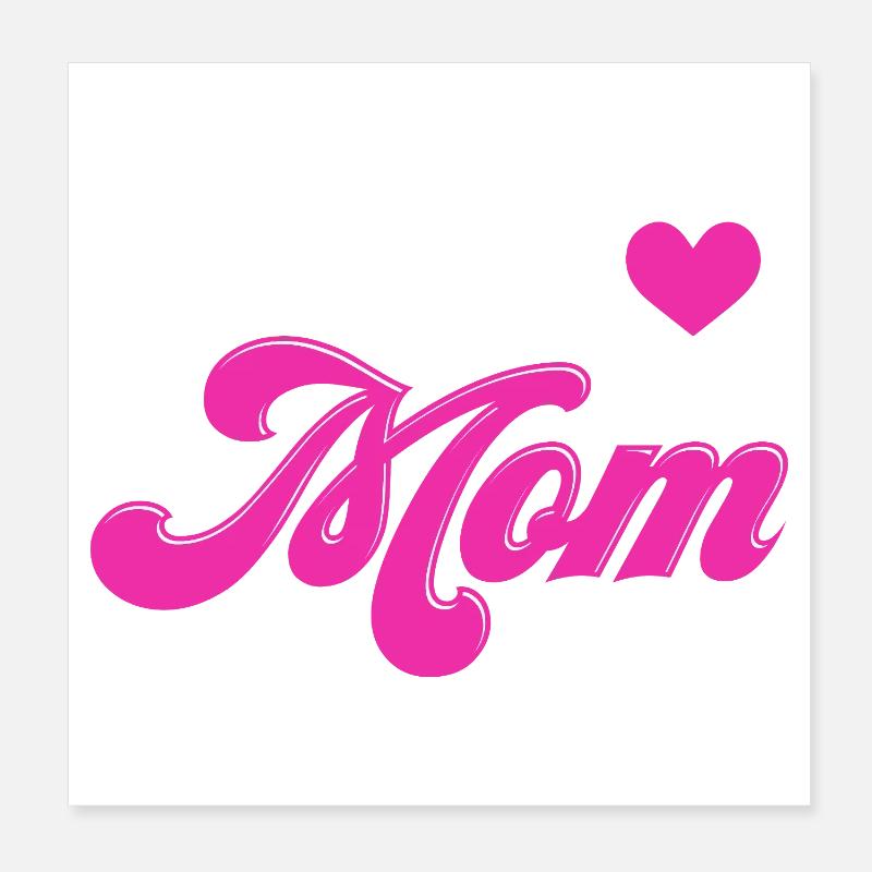 Mama 1. Muttertag Werdende Mama Poster 20x20 cm