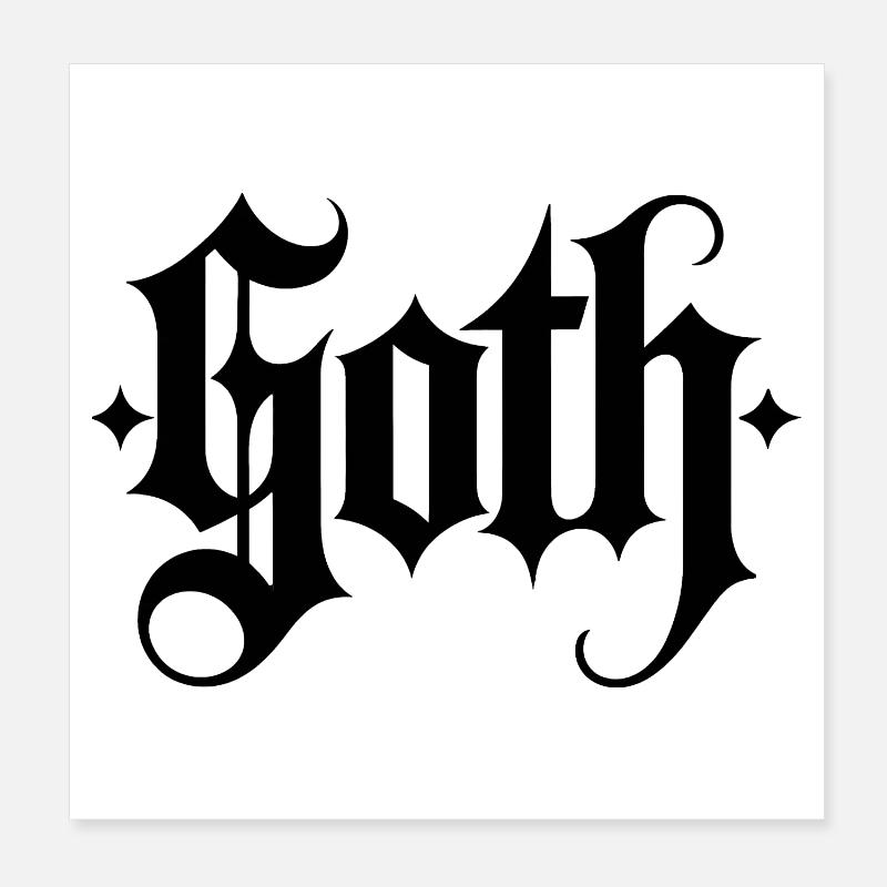 Goth Mommy - Cool Stoic Design Poster 20 x 20 cm