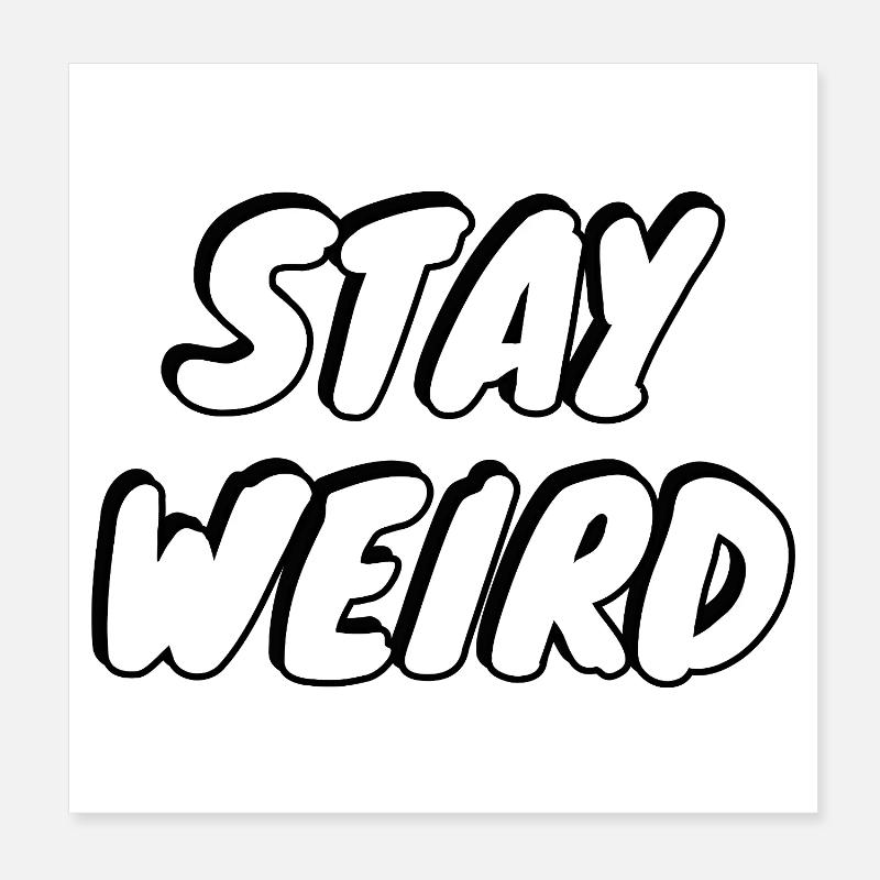 bleib komisch Poster 20x20 cm