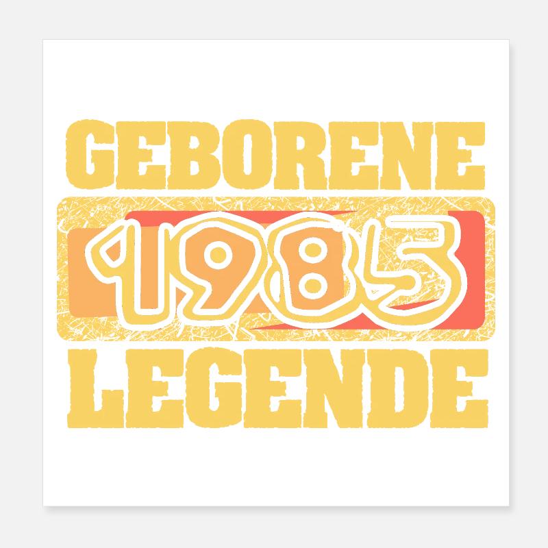 1985 Poster 20 x 20 cm