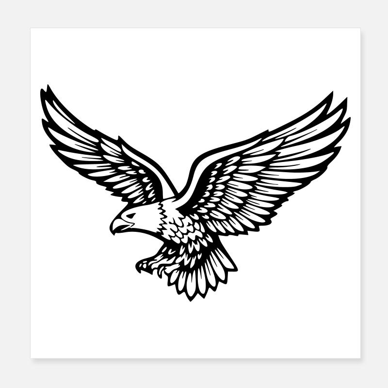 Adler Poster 20x20 cm