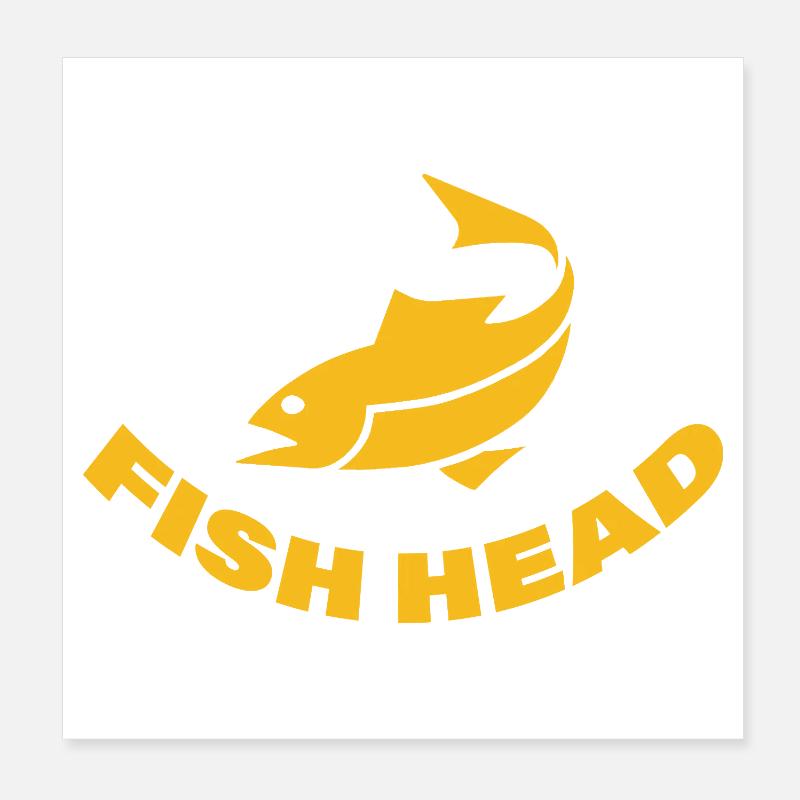 tête de poisson Poster 20 x 20 cm
