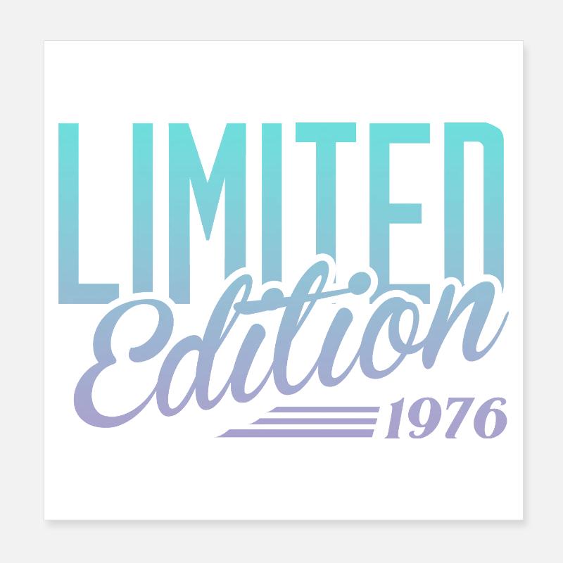 Millésime 1976 Poster 20 x 20 cm