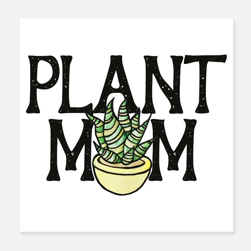 Pot à fleur de maman de plantes Poster 20 x 20 cm