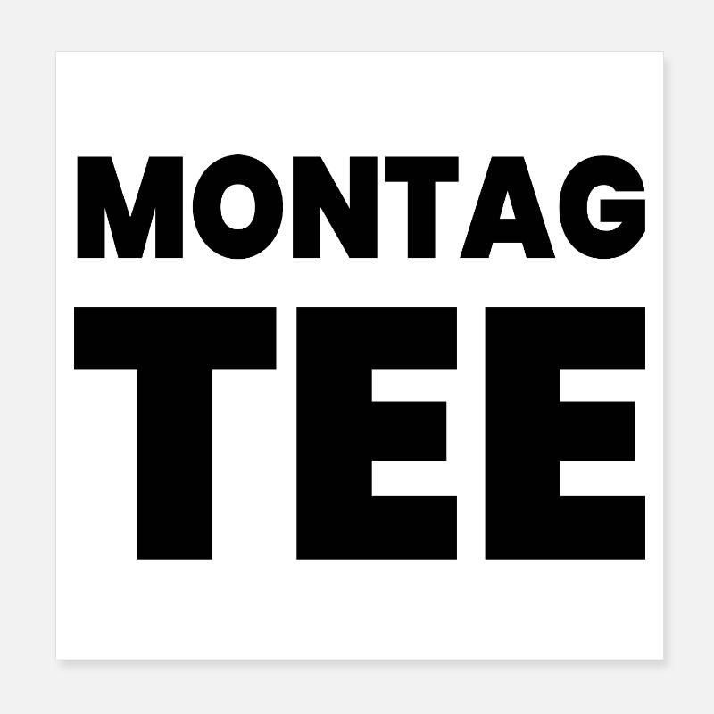 Tea Poster 8" x 8" (20x20 cm)